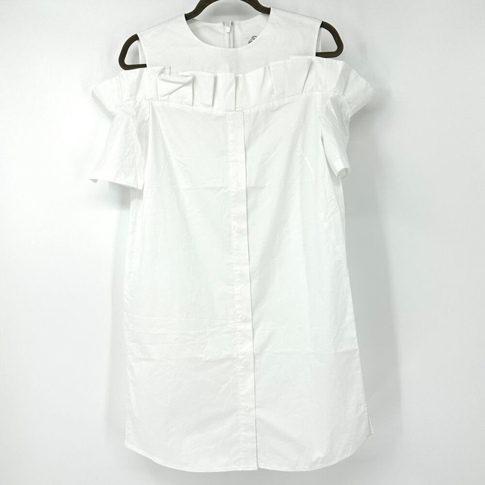 Steve J & Yoni P White Cotton Mini Dress Size M